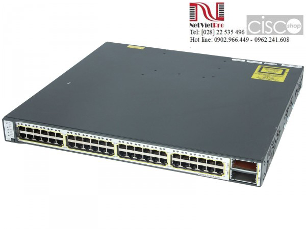 Thiết bị mạng Cisco WS-C3750E-48TD-S đã qua sử dụng