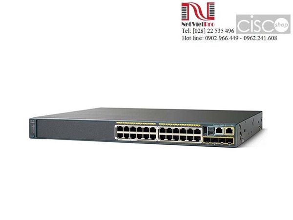 Switch mạng Cisco WS-C2960S-24PS-L đã qua sử dụng