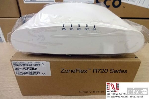 Access Point Ruckus Indoor 901-R720-Z200 ZoneFlex dual-band 802.11ac Wi-Fi