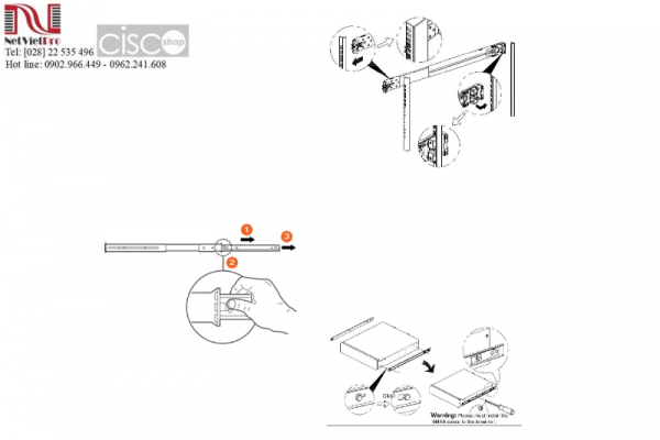 Ruckus 902-S330-0000 SmartZone 300 Slide Rail Rack Mount Kit