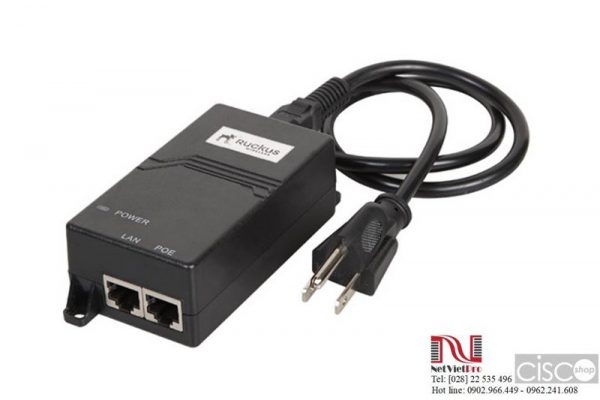 Ruckus PoE 740-64216-001 60W 48 VDC 1250mA Injector