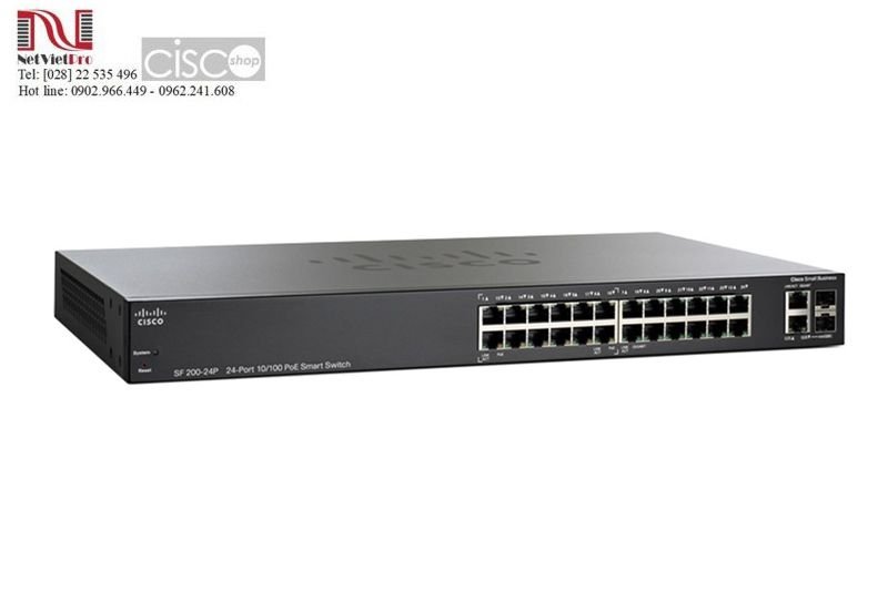 Thiết bị Switch Cisco SF200-24P cũ đã qua sử dụng