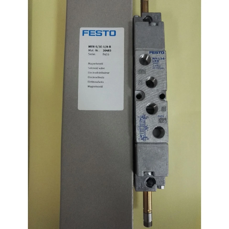 Van điện từ Festo MFH-5/3E-1/8-B – Điều khiển khí nén chính xác, ổn định